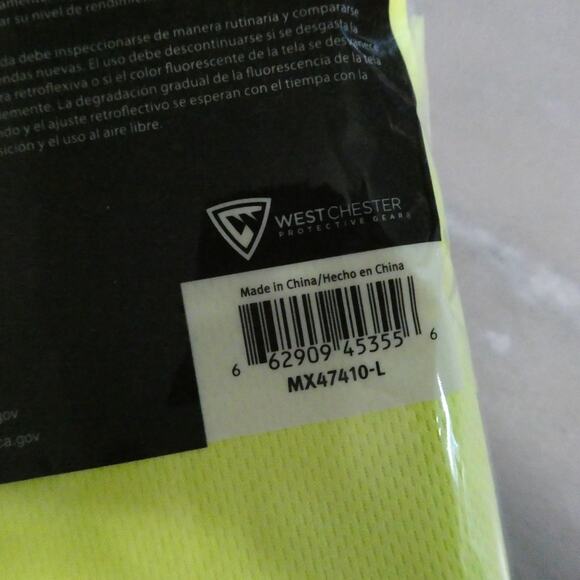 Maximum Safety Men's Large Shirt class 3 Hi-Visibility color black long sleeve - Picture 10 of 10